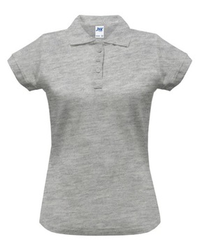 Polówka damska polo REGULAR JHK popielata S