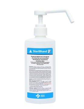 STERILLHAND PŁYN 500 ML DO DEZYNFEKCJI RĄK I SKÓRY Z POMPKĄ ALPINUS MEDICA
