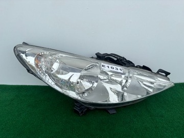 PEUGEOT 207 PRAWA LAMPA PRZÓD REFLEKTOR 9649986180 E1031