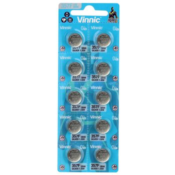 10 x bateria srebrowa mini Vinnic 357/SR44W/SR44