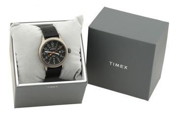 ZEGAREK MĘSKI TIMEX EXPEDITION TW4B01900 Czarny pasek skórzany Datownik