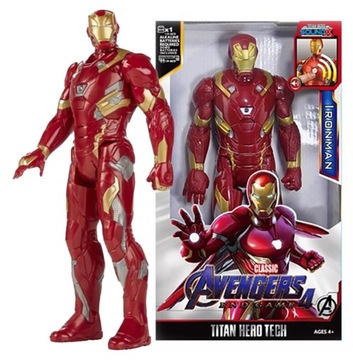DUŻA FIGURKA IRON MAN AVENGERS INTERAKTYWNA DZWIĘK