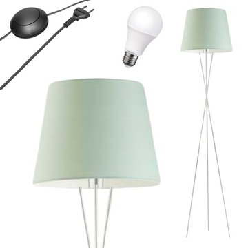 lampa podłogowa do czytania TRÓJNÓG abażur LED