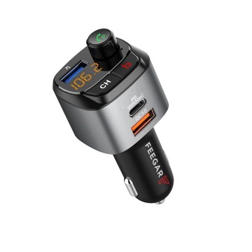 FM-передатчик Feegar Q100 Bluetooth QC 3.0 USB PD