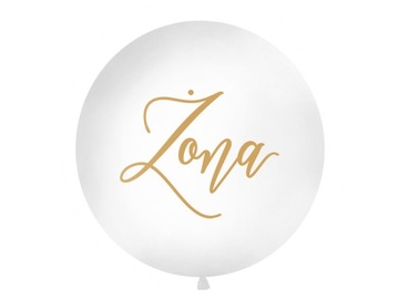 Balon Biały Żona Ślub Wesele Rocznica