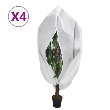 KAPTUR KAPTURY ZIMOWE OCHRONNE NA ROŚLINY OCHRONA 4 SZT 70G/M² 1,55X1,55M