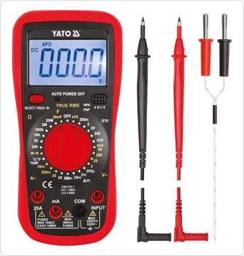 Multimetr True RMS YATO YT-73083 temp hold podśw