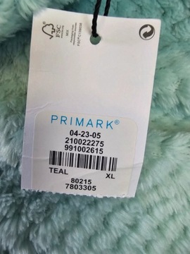 Primark bluza miętowa pluszowa maxi 46 48