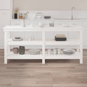 БЕЛЫЙ РАБОЧИЙ СТОЛ 181X50X80СМ СОСНА