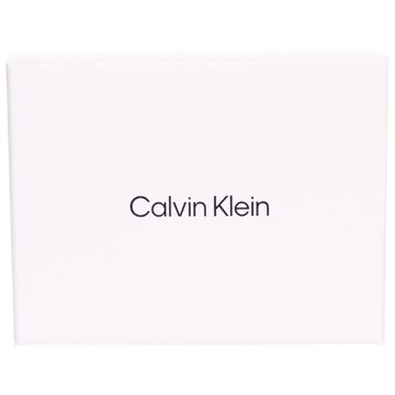 CALVIN KLEIN BEZPIECZNY PORTFEL MĘSKI MODERN BAR TRIFOLD 10CC W/COIN CZARNY
