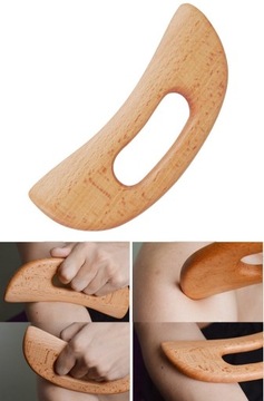 MASAŻER DO CIAŁA GUA SHA DREWNIANY TERAPIA DREWNEM AKUPUNKTURA AKUPRESURA