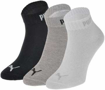 PUMA STOPKI Skarpety QUARTER komplet MIX 39-42