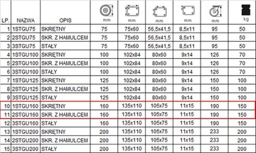НАБОР ИЗ 4 ШТ. Полочная тележка WHEELS fi 160 12STGU160