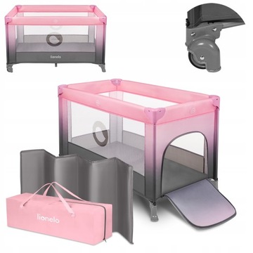 Дорожная кроватка LIONELO Stefi Pink Ombre