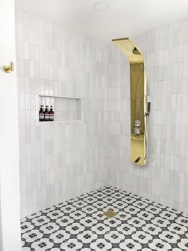 АККУМУЛЯТОРНАЯ ДУШЕВАЯ ПАНЕЛЬ ДУШЕВАЯ КОЛОННА ГИДРОМАССАЖНЫЙ ДОЖДЕВОЙ ДУШ ЗОЛОТО