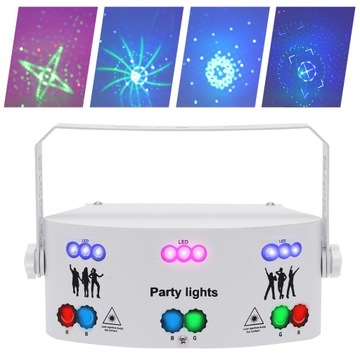 СВЕТОДИОДНОЕ ЛАЗЕРНОЕ ОСВЕЩЕНИЕ RGB - БЕЛОЕ
