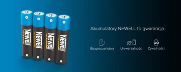 Akumulatorki AA 2500 mAh NEWELL (4 szt.)