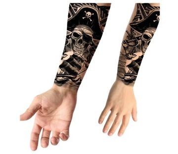 Tatuaż na rękę Pirat 14x30cm