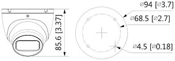 IP-КАМЕРА IPC-HDW1530T-0280B-S6 - 5 Мп 2,8 мм DAH