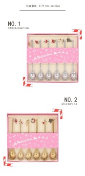 Рождественские ложки, вилки, набор рождественской посуды из нержавеющей стали, Лось, Рождество