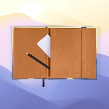 КАРМАННЫЙ КАЛЕНДАРЬ НА 2024 ГОДА А6 УЖИН С ЗАКРЫТЫМ БЛОКНОТОМ