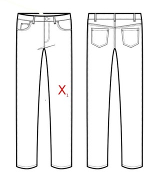 M2D006 VERO MODA DAMSKIE JEANSY Z ZAMKAMI XL/32