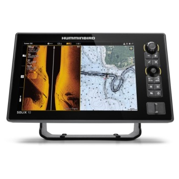 Сенсорные клавиши Эхолот Humminbird SOLIX 10 MEGA G3 подключается к Minn Kota