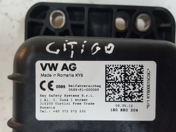SKODA CITIGO 10-16R VW UP SEAT MII ULOŽENÍ AIRBAG SPOLUJEZDCE 1S0880204