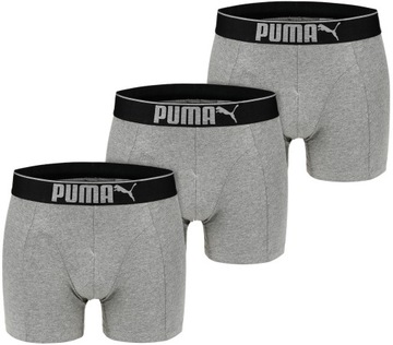 PUMA MAJTKI BOKSERKI MĘSKIE BAWEŁNA 3PAK 3 PARY S