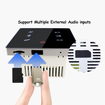 Усилитель Bluetooth на стене, USB-панель для SD-карты