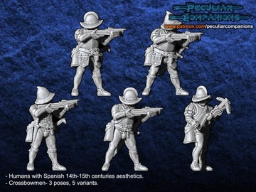 Spaniard Humans Crossbowman - x1 - Kusznik