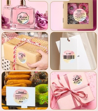 Этикетки для принтера Phomemo M110 M120 M200 M220 M221, самоклеящиеся 50х50мм