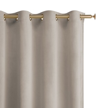 Zasłony Gotowe Welurowe Velvet 140x250 na Przelotkach Kółka Charmy Kolory Z