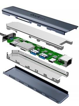 КОНЦЕНТРАТОР USB MULTIPORT ETHERNET HDMI USB 3.0 MICRO SD