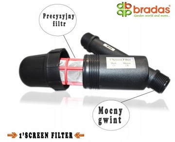 Сетчатый фильтр BRADAS для гидрофорного насоса 1 дюйм DN 25 DSF-100SML