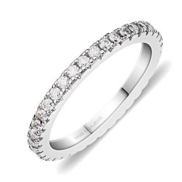 Moissanite Ring In 925 Silver