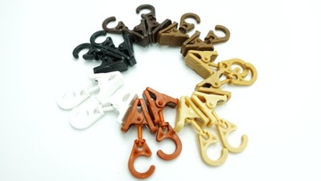 Карнизы-лягушки - ВРАЩАЮЩИЕСЯ - 50 шт. Белый