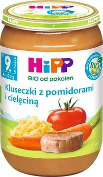 HiPP Kluseczki z pomidorami, i cielęciną BIO, 220