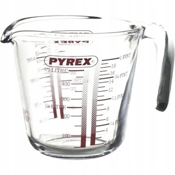 Dzbanek szklany żaroodporny z miarką skalą miarka 0,5L PYREX