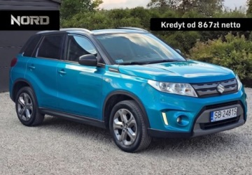 Suzuki Vitara III SUV 1.6 VVT 120KM 2016 Suzuki Vitara Bezwypadkowy, Kredytowanie, Polski Salon, Gwarancja 12m Geth
