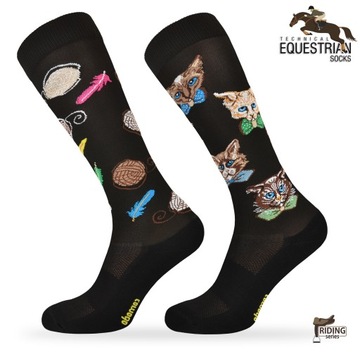 Modne kolorowe podkolanówki jeździeckie w KOTY