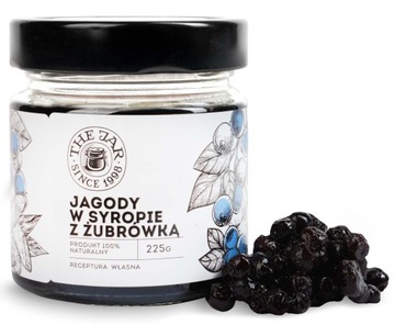 Jagody leśne w syropie z żubrówką 225g THE JAR