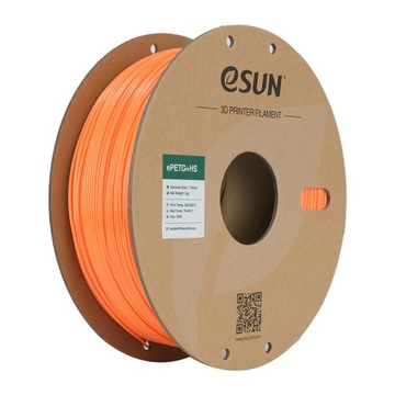 eSun PETG+HS Filament pomarańczowy 1.75mm 1kg papierowa szpula