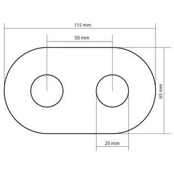 Двойная маскирующая розетка - белая структура