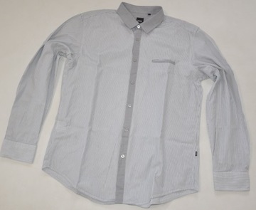 Hugo Boss koszula męska slim długi rękaw bawełna paski XL/43