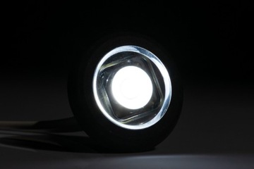 Габаритный фонарь белый FRISTOM FT-074B круглый светодиодный с кабелем 0,15 м