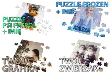 ПАЗЛ MINECRAFT С ИМЕНЕМ + ХЛОПКОВЫЙ СУМОК