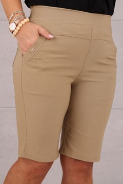 ЛЕТНИЕ ЖЕНСКИЕ ШОРТЫ ИЗ ХЛОПКА НА ЭЛАСТИКЕ, БОЛЬШИЕ РАЗМЕРЫ