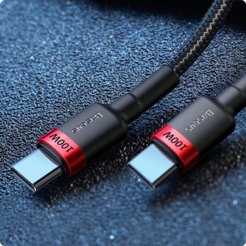 КАБЕЛЬ BASEUS STRONG USB-C БЫСТРАЯ ЗАРЯДКА TYPE-C PD 100 Вт БЫСТРАЯ ЗАРЯДКА 3.0