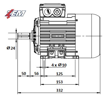 Двигатель Celma Indukta 1,2кВт 1400об/мин - Ш 90С-4